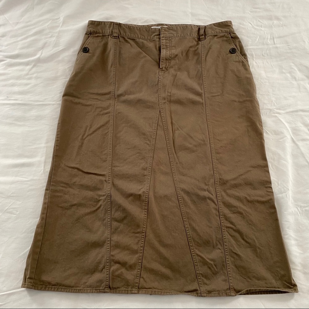 Tommy Hilfiger brown long denim skirt size 22